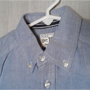 Place Boys 4 XS Button Down Top Shirt Chambray‎